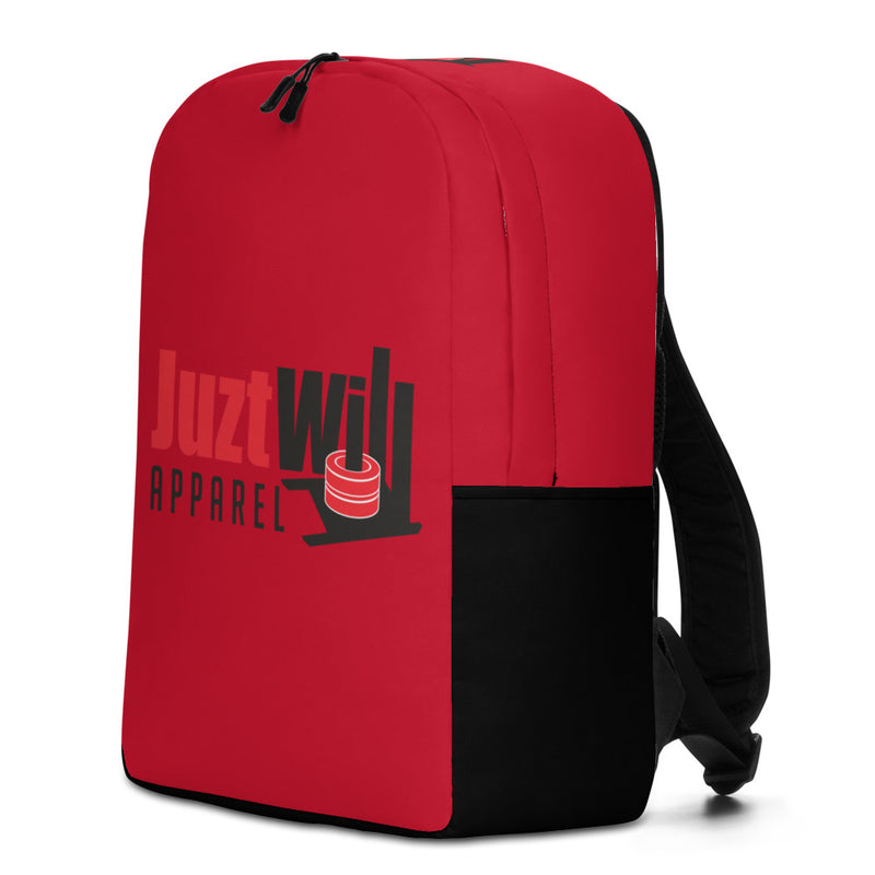 The Red Minimalist Logo Backpack