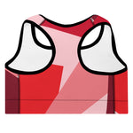 The Premier (Dark) Diced Strawberry Padded Sports Bra