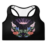 The Signature (Dark) Lotus Padded Sports Bra