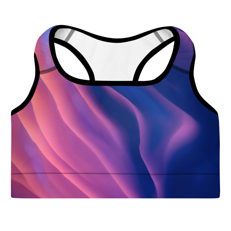 The Signature Berry Splashed Padded Sports Bra