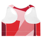 The Premier (Light) Diced Strawberry Padded Sports Bra