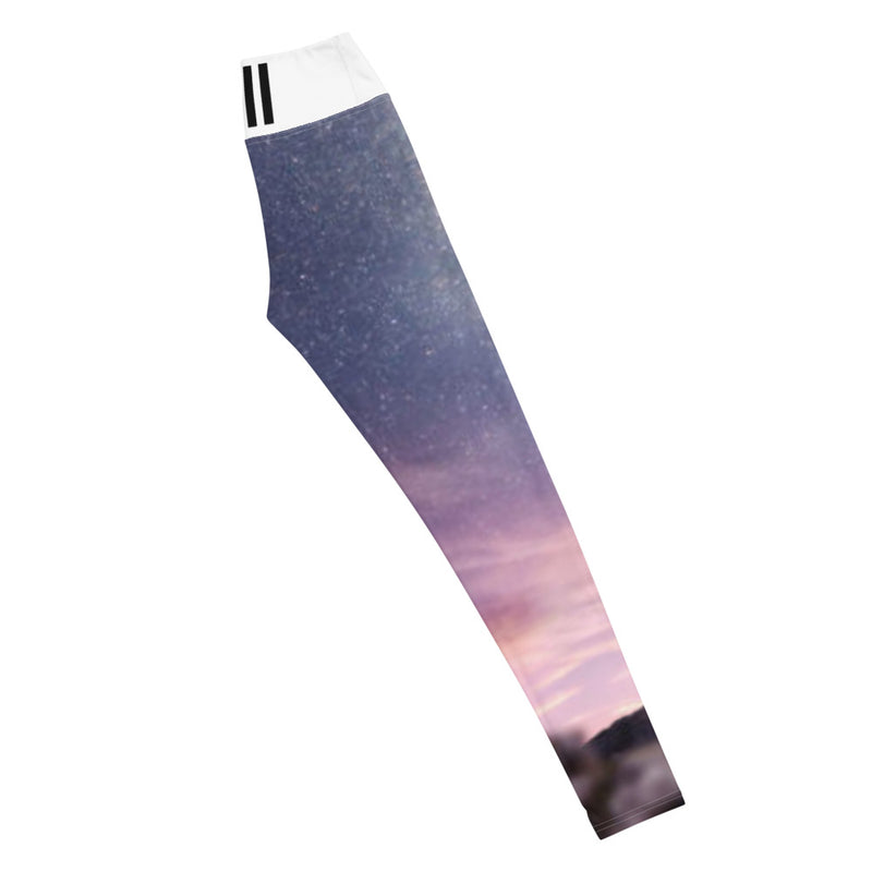 The Premier (Light) Magenta Nights Yoga Leggings