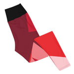 The Premier (Dark) Diced Strawberry Yoga Leggings