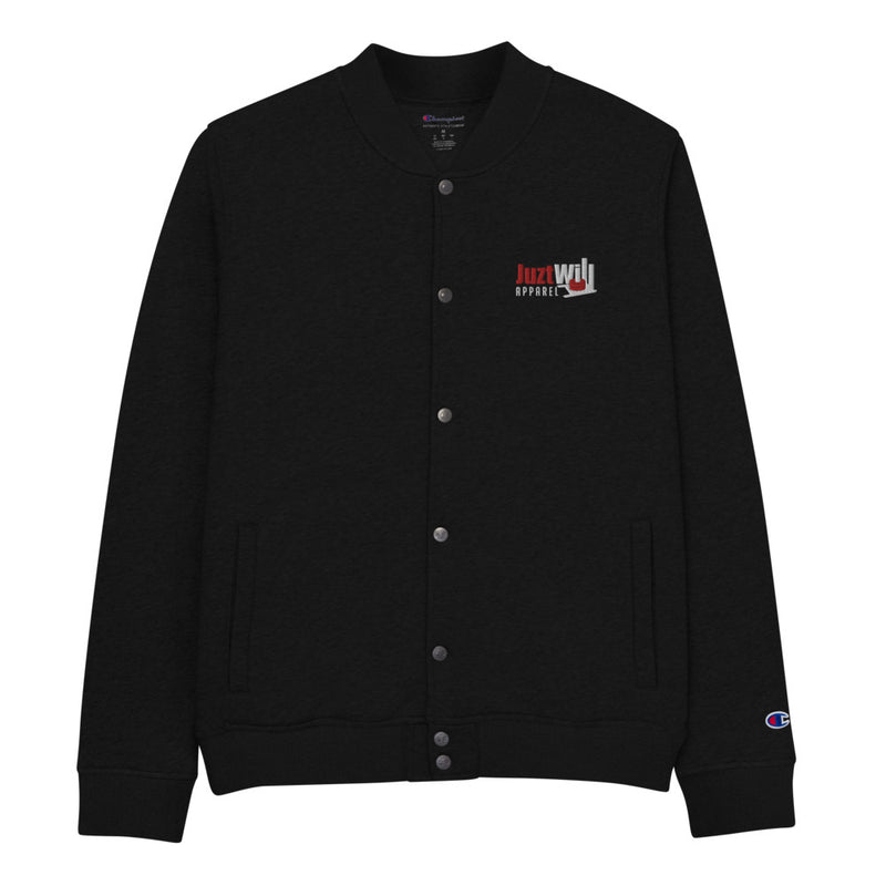 The Black Classic Logo Bomber Jacket