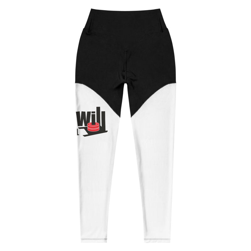 The Black & White Pro Fit Sports Leggings