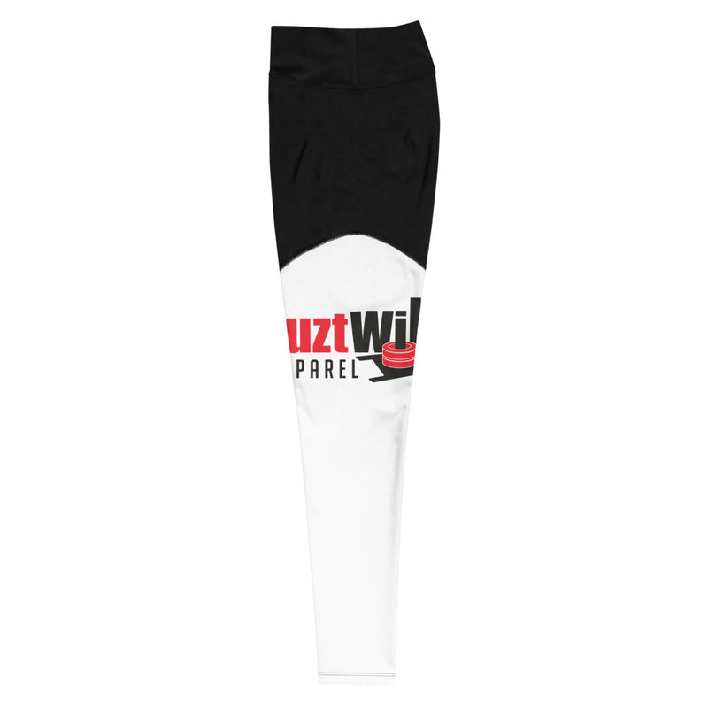 The Black & White Pro Fit Sports Leggings