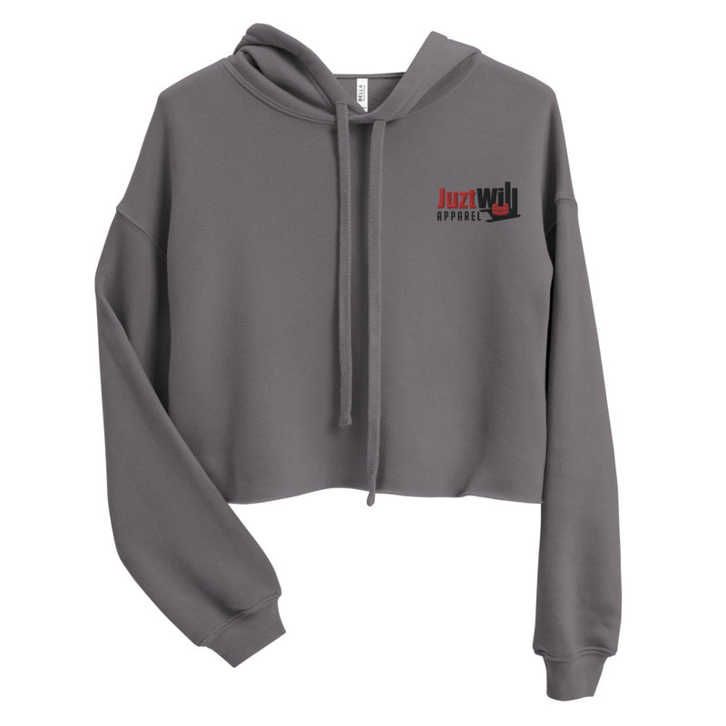 The Storm Grey Logo Crop Hoodie