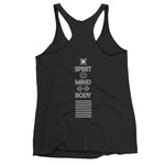 The Women's Black Logo Racerback Tank