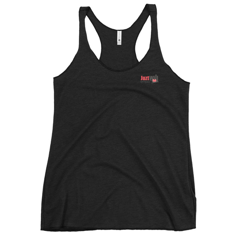 The Women's Black Logo Racerback Tank